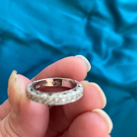 Sapphire & CZ ring set - Picture 6 of 8